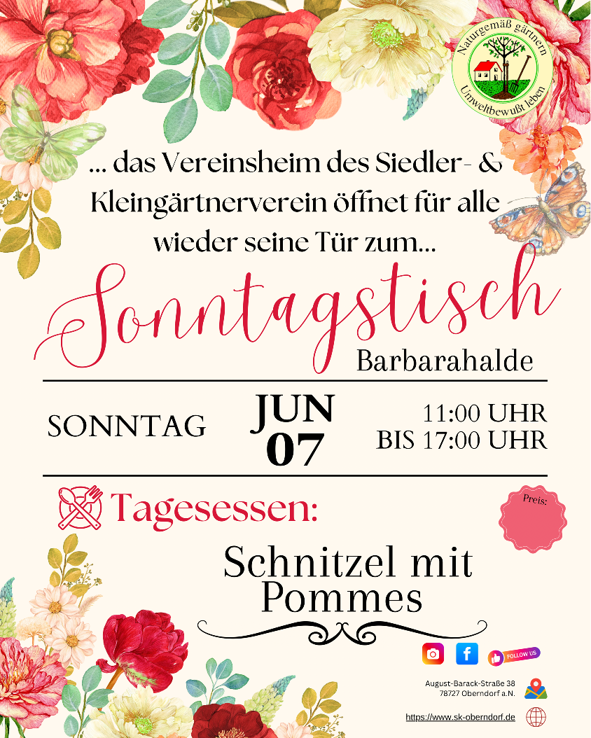 Juni Menükarte